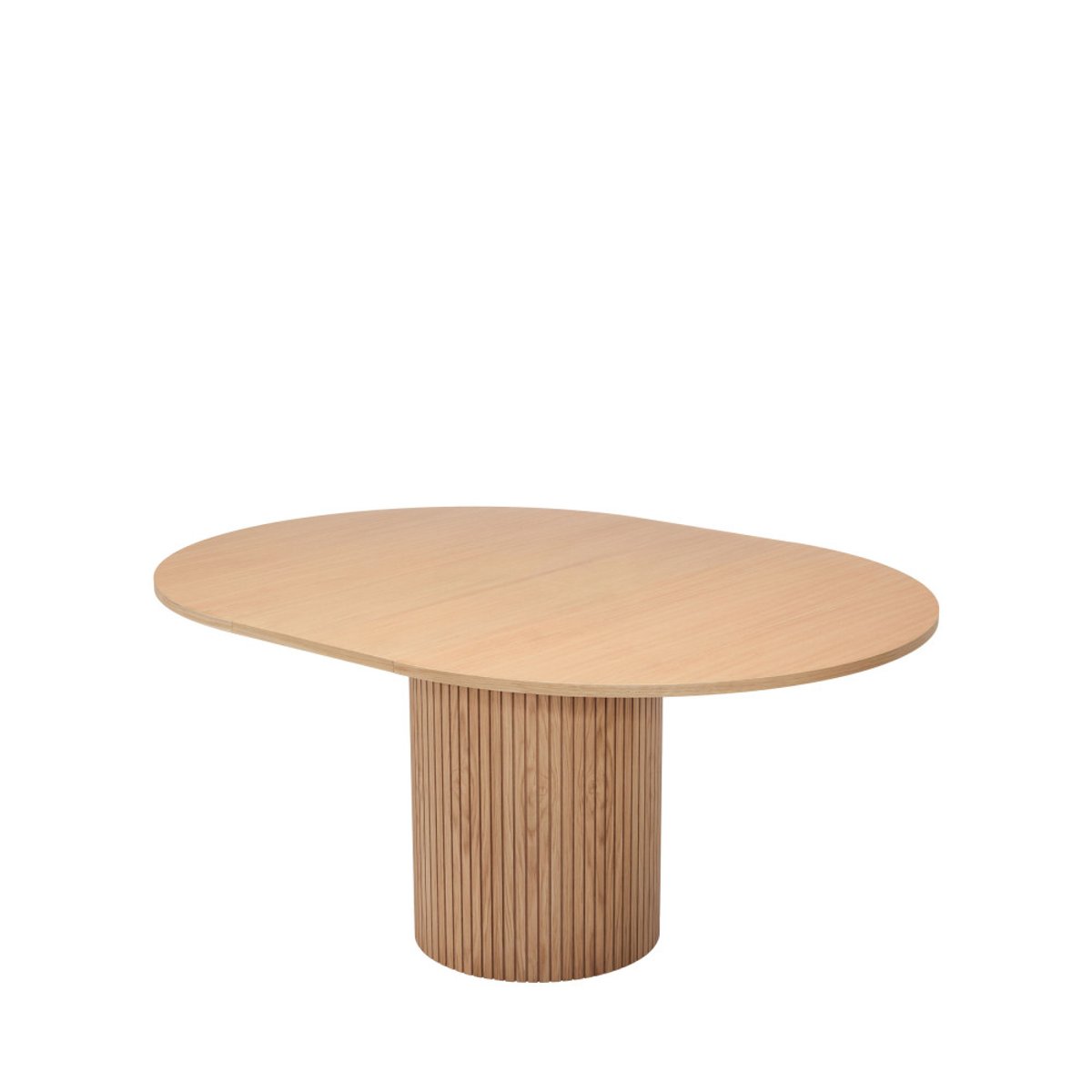Table à manger extensible 4 à 6 personnes en bois  120-160x120cm- TOSCANA bois clair, WOODMAN