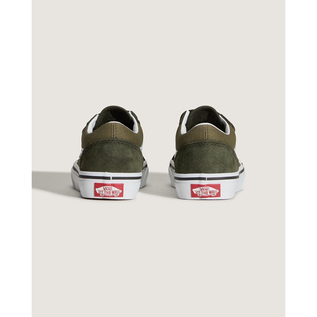Kids Old Skool V Trainers with Touch 'n' Close Fastening khaki, VANS