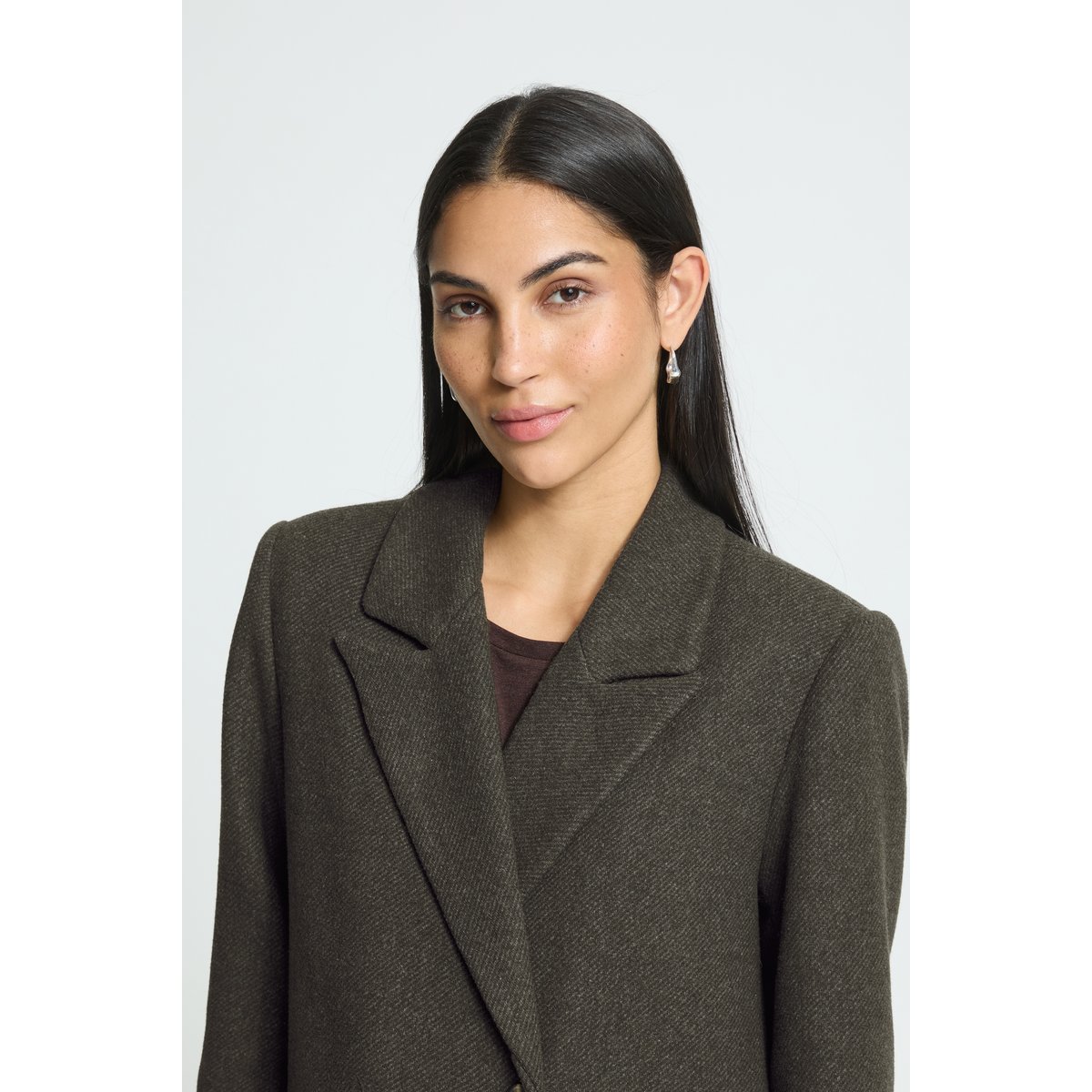 Veste d'extérieur vert rosin melange, ICHI