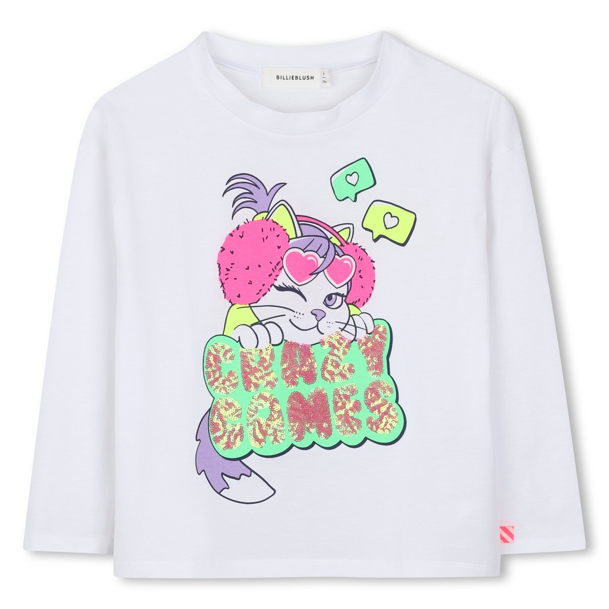 Tee-shirt manches longues blanc, BILLIEBLUSH