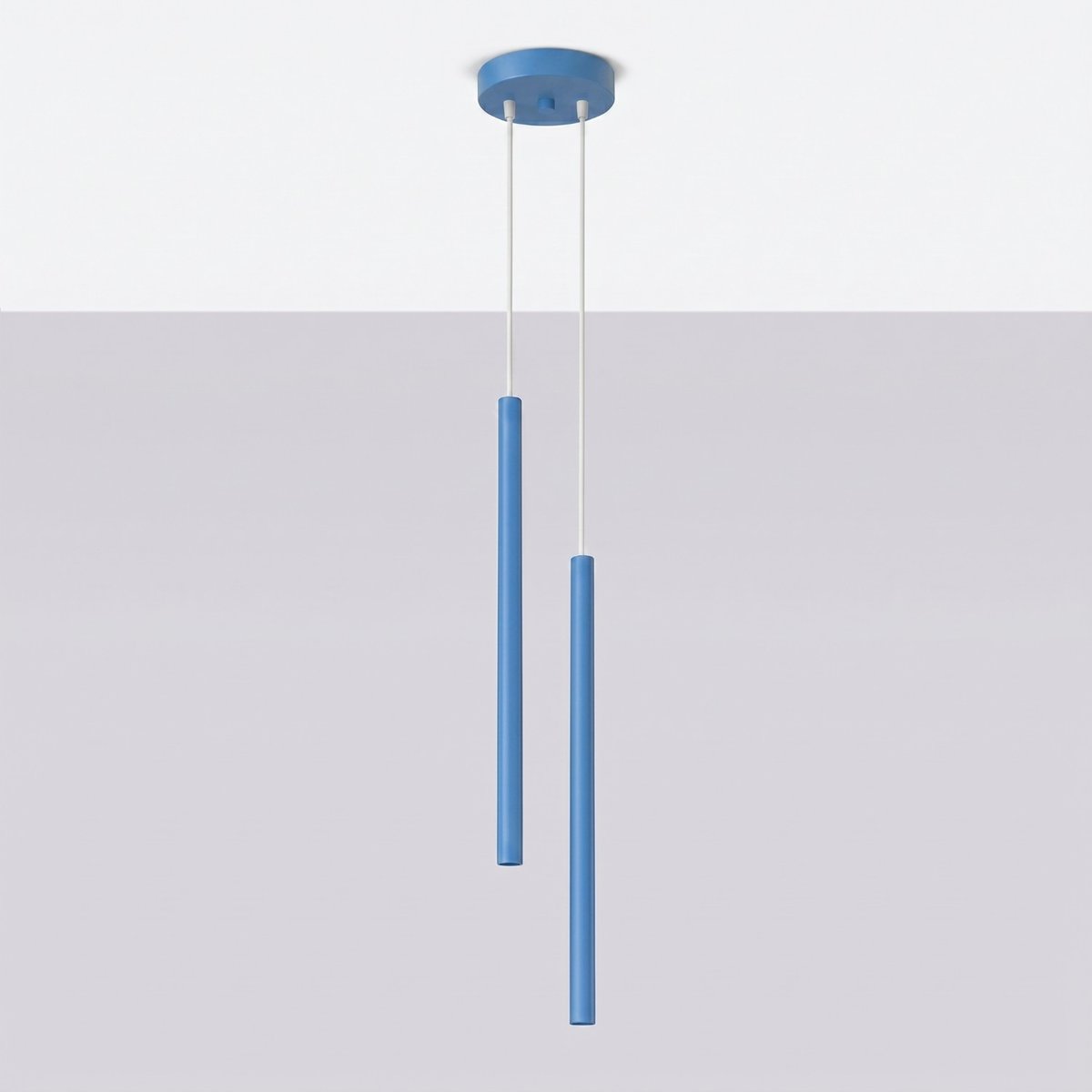 Suspension Acier Bleu G9 2 PASTELO bleu, EDEN