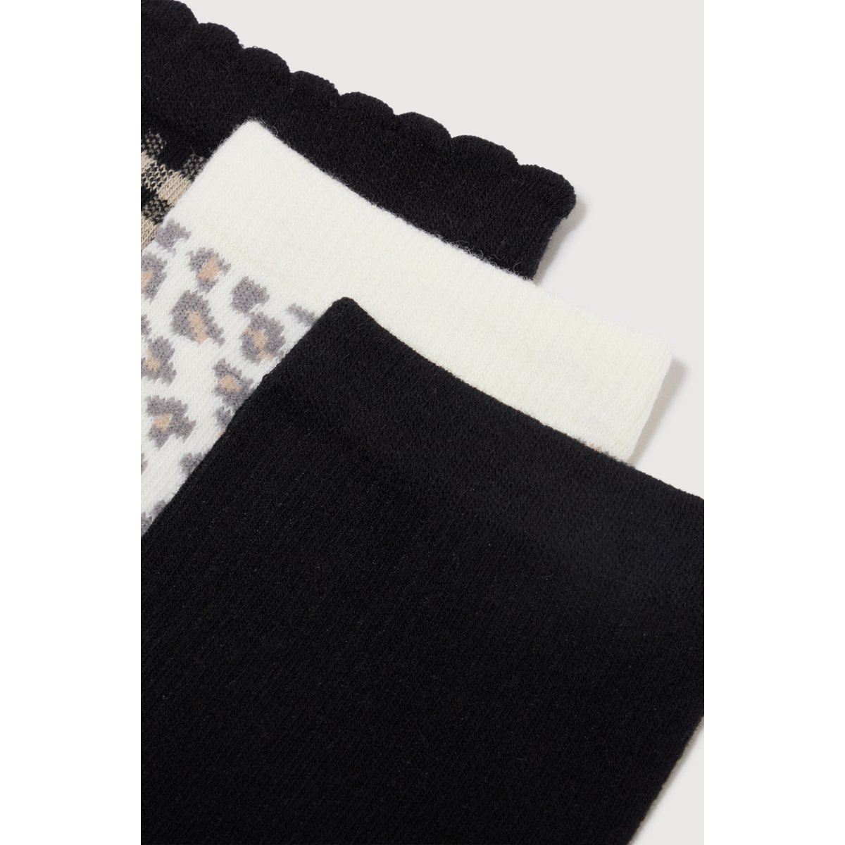 Lot de 3 paires chaussettes hautes gris, BONOBO