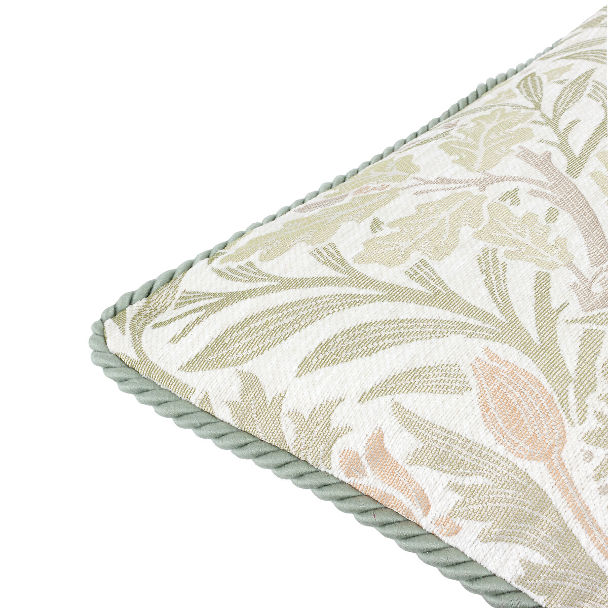 Acorn Jacquard Chenille Feather Filled Cushion sage, MORRIS & CO.