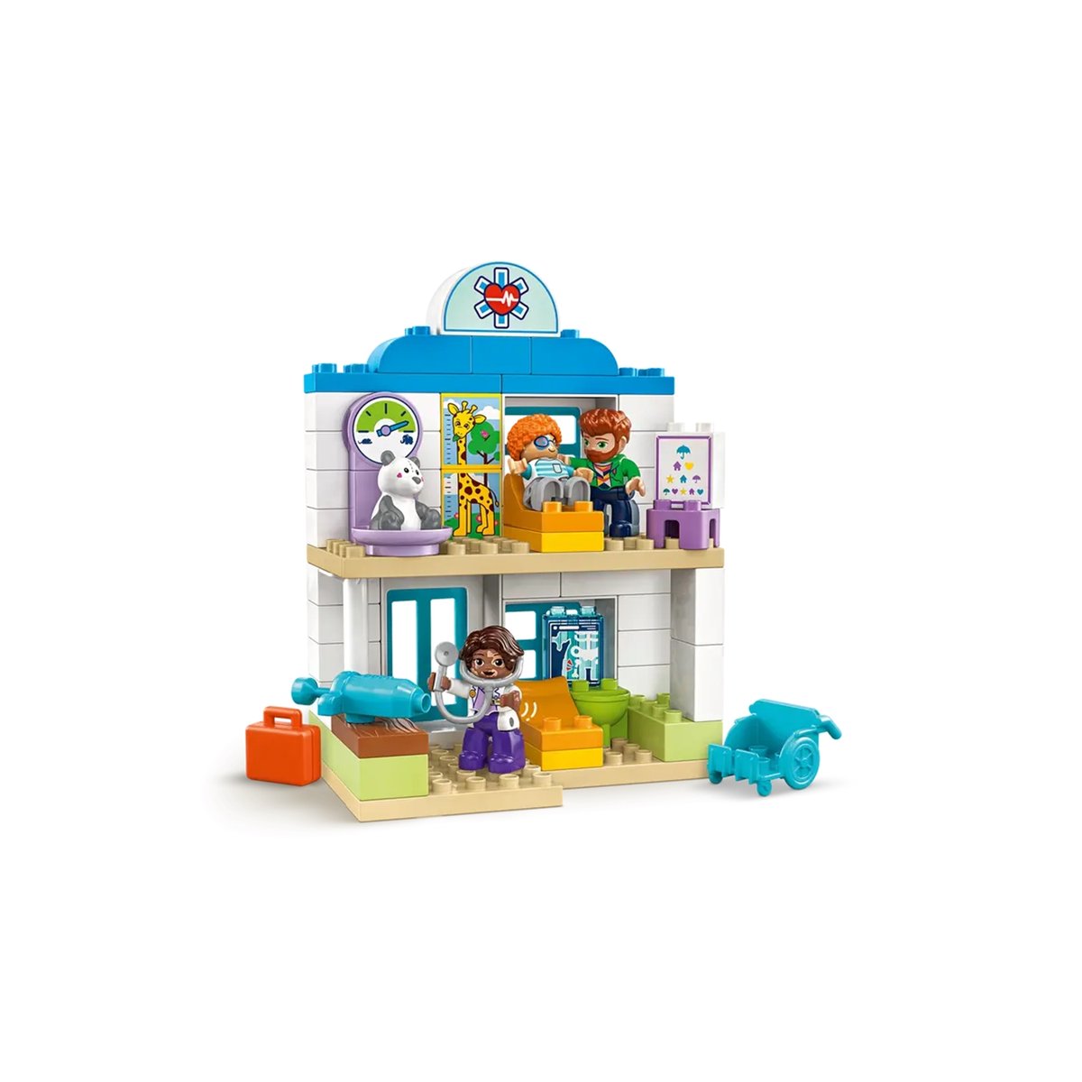 LEGO DUPLO - Set de jeu Première visite chez le médecin - 10449 multicolore, LEGO