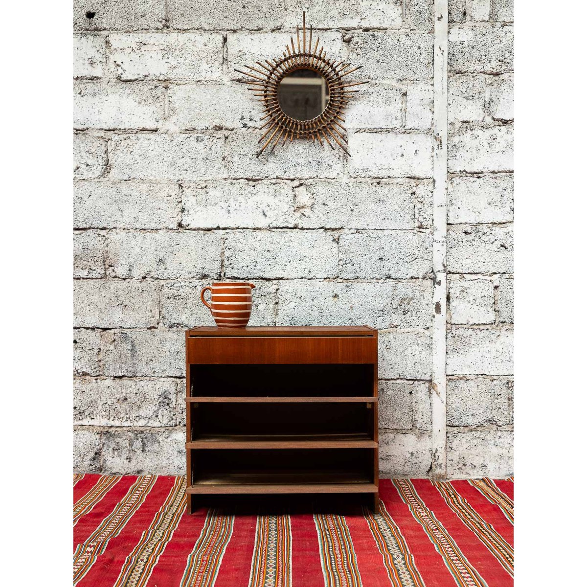 Commode de rangement Olga N°714 - Bon état bois foncé, DEBONGOUT