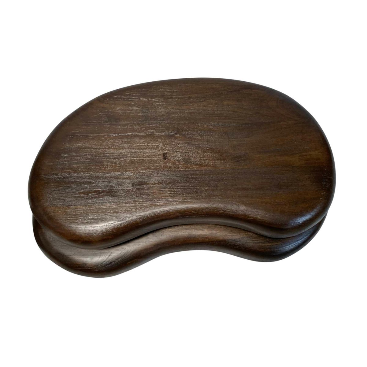 Table basse bois brun double plateau design organique ALMA marron, PIER IMPORT
