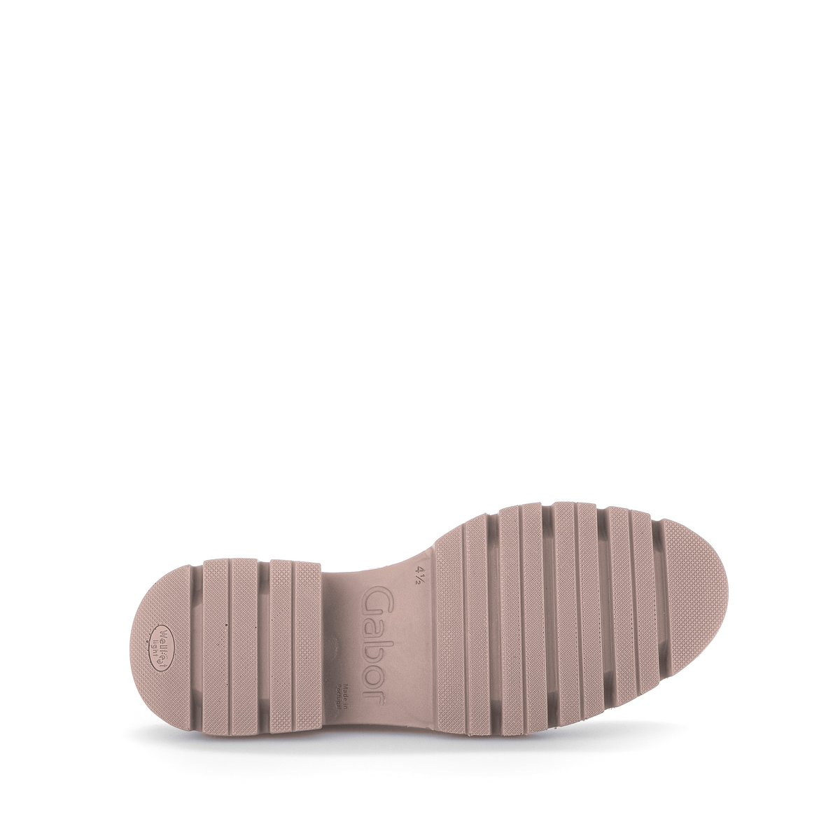Bottines en cuir lisse à talon décroché beige, GABOR