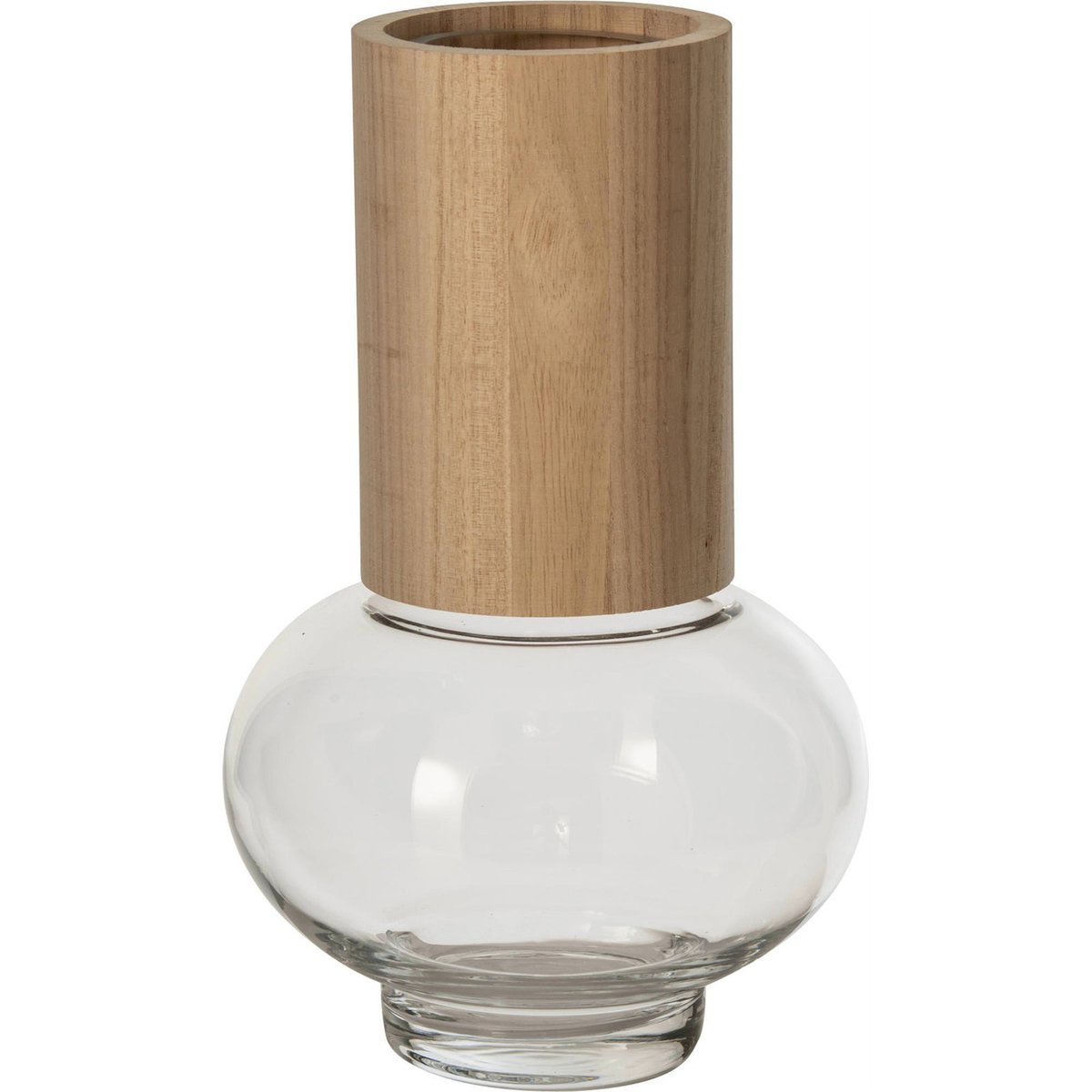 Vase en verre soufflé naturel et transparent, RECOLLECTION
