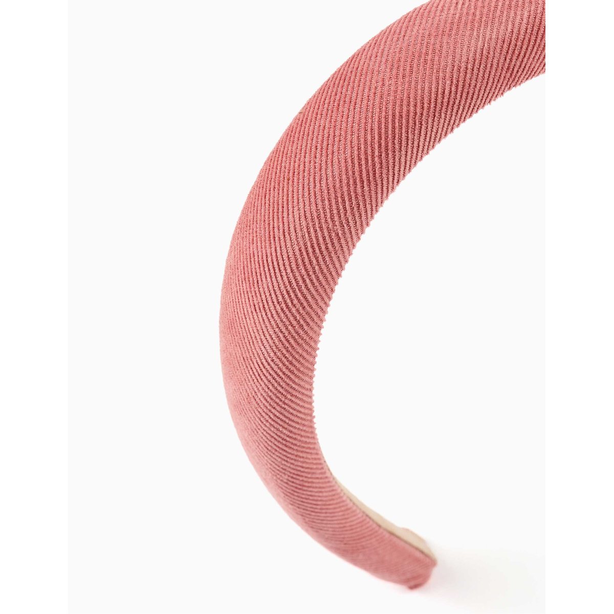 Serre-tête rembourré en velours côtelé rose, ZIPPY
