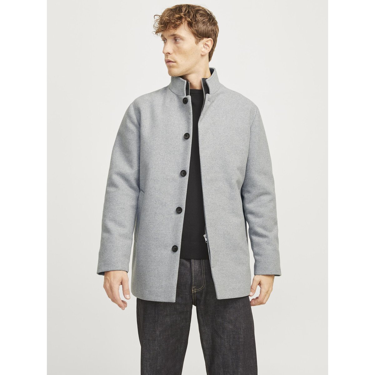 Manteau grise - light grey melange, JACK & JONES