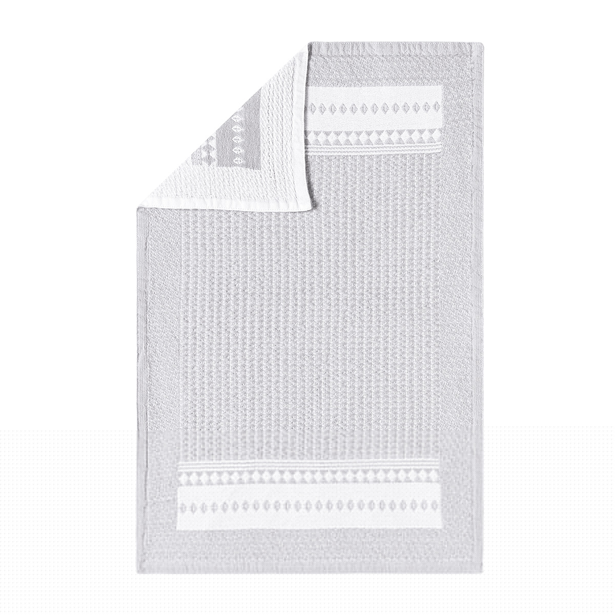 Serviette de bain 375 g/m², BATH CLUB gris minéral, LE JACQUARD FRANCAIS