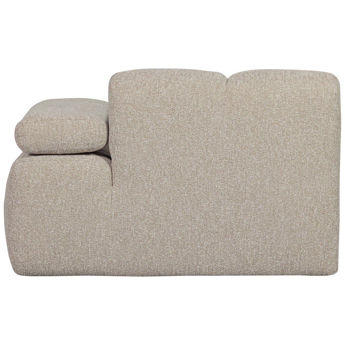 Élément de canapé 1 place droit de bouclé MOJO beige, WOOOD