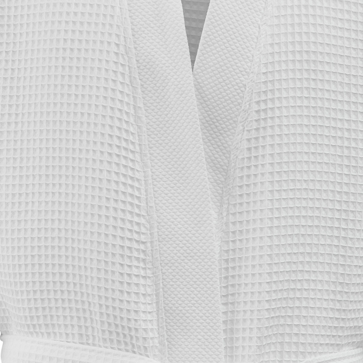 Peignoir court nid d'abeille SPA blanc, SENSEI MAISON
