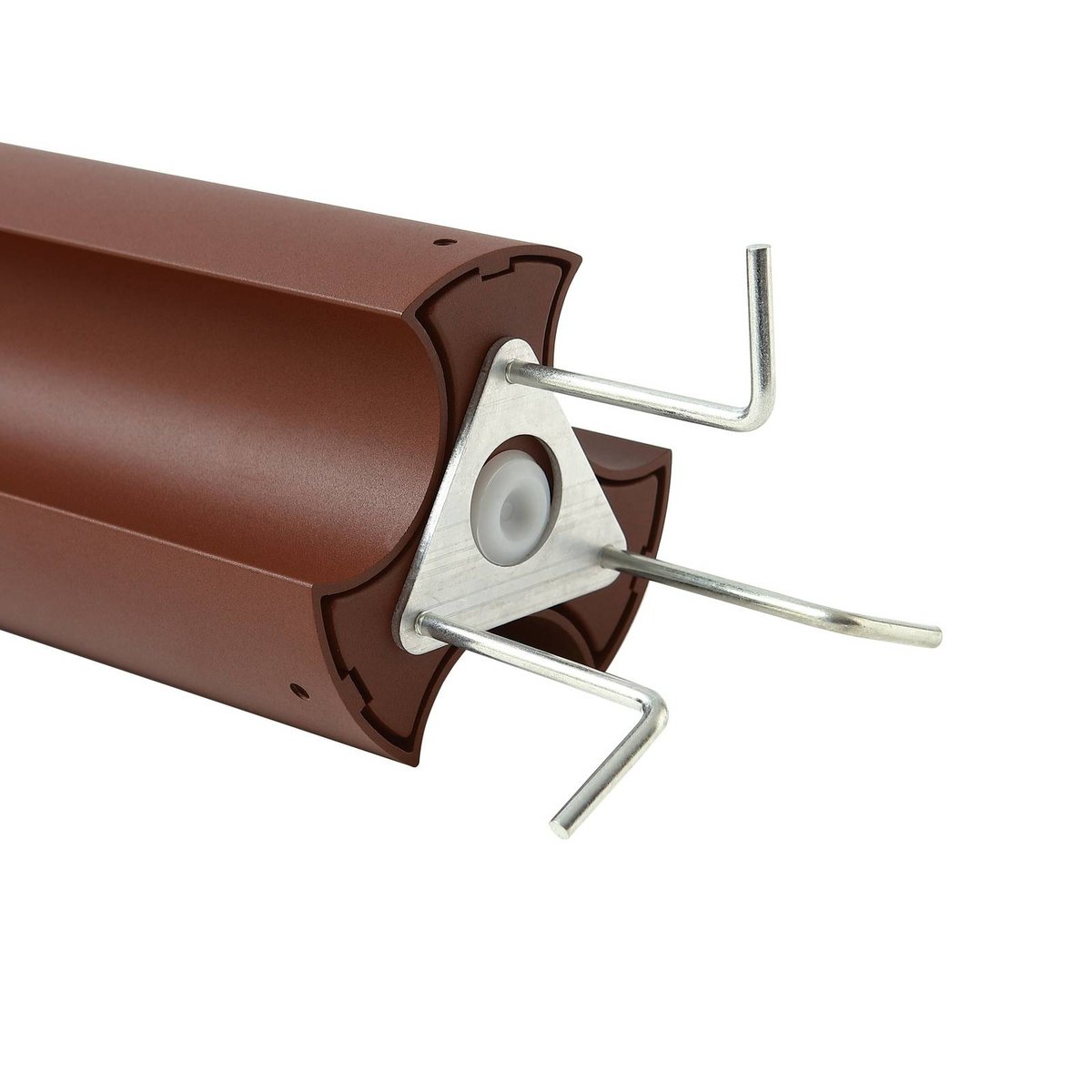 Luminaire extérieur en aluminium moderneLED couleur rouille, LUCANDE