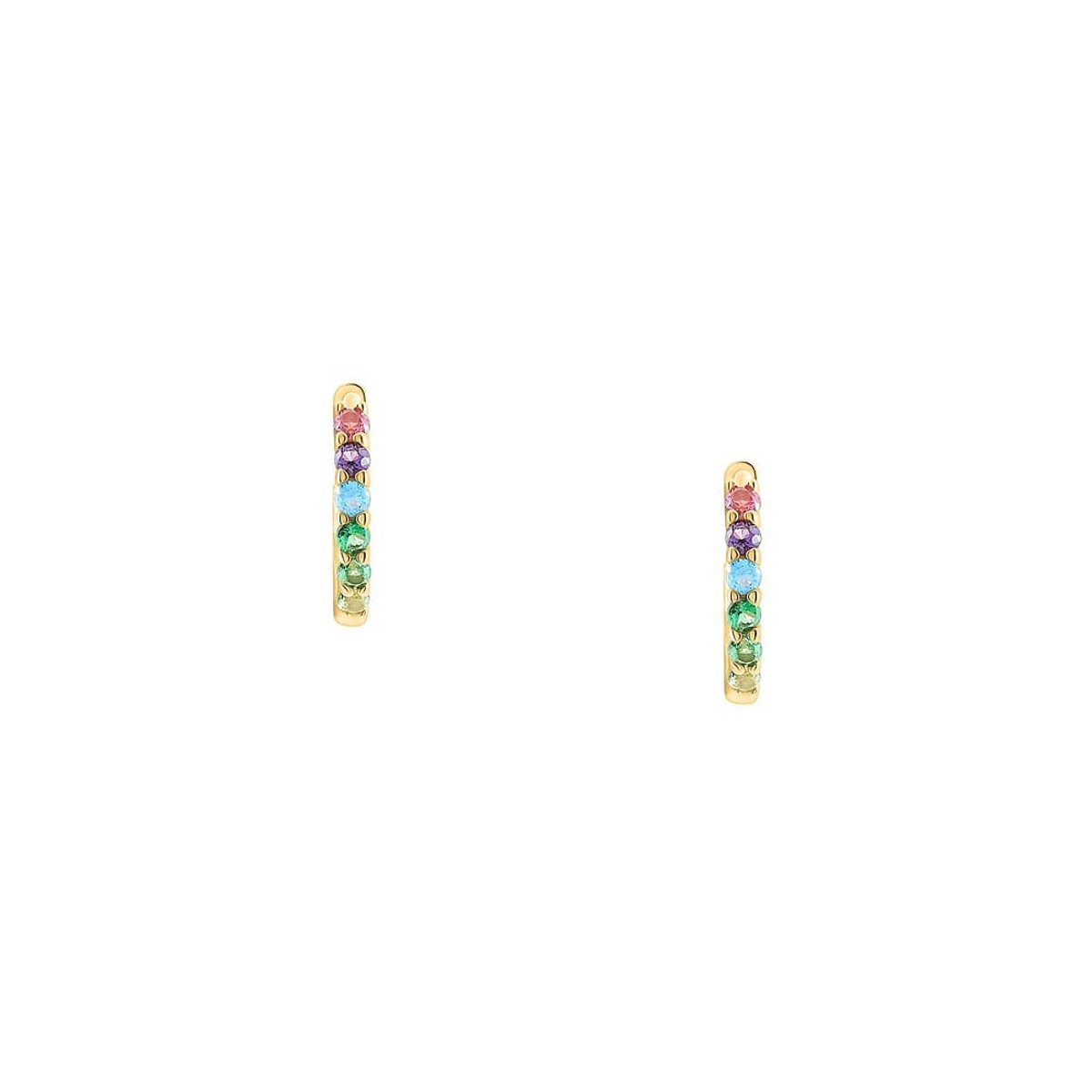 Boucles d'oreilles en Argent/oxyde de zirconium De Zirconium et Oxyde de zirconium or, CLEOR
