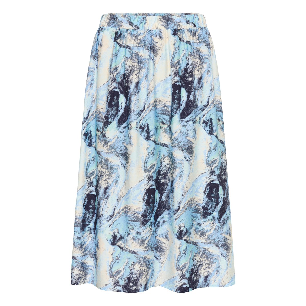 Skirt bleu organic print, KAFFE