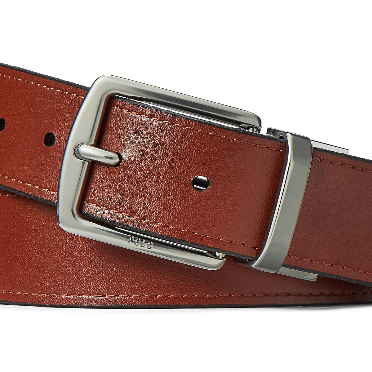 Coffret ceinture cuir réversible et 2 boucles noir, POLO RALPH LAUREN