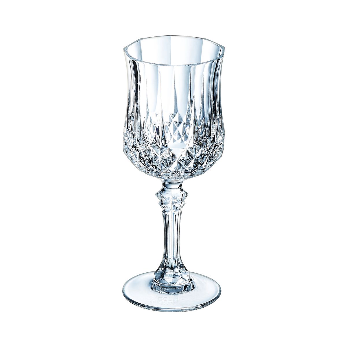 Lot De 6 Verres À Pied De Table 17cl, Longchamp transparent, CRISTAL D ARQUES