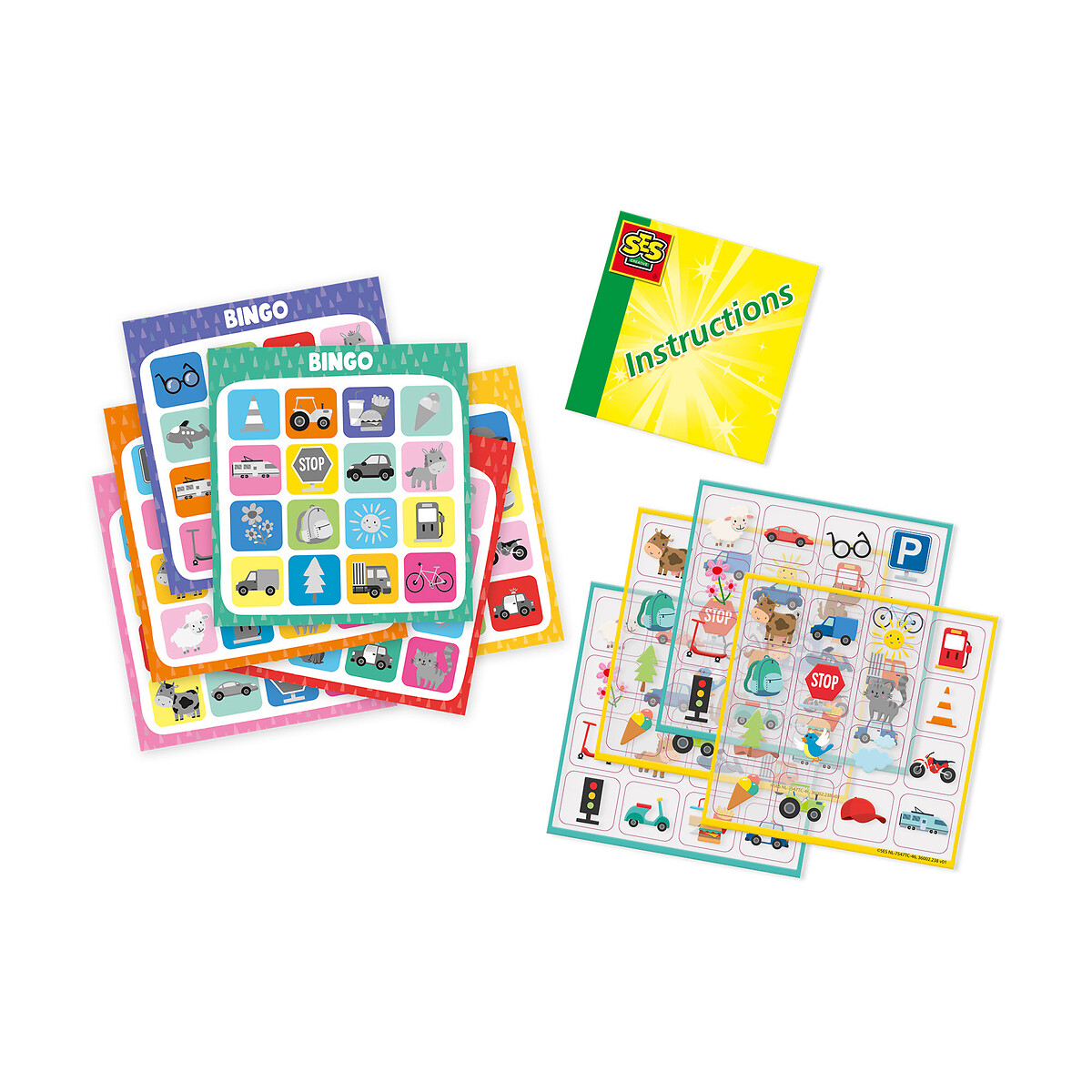 Brinquedo "Bingo de viagem", SES multicolor, SES