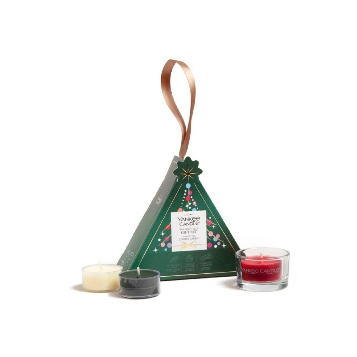 Coffret cadeau sapin lumignons multicolore, YANKEE CANDLE