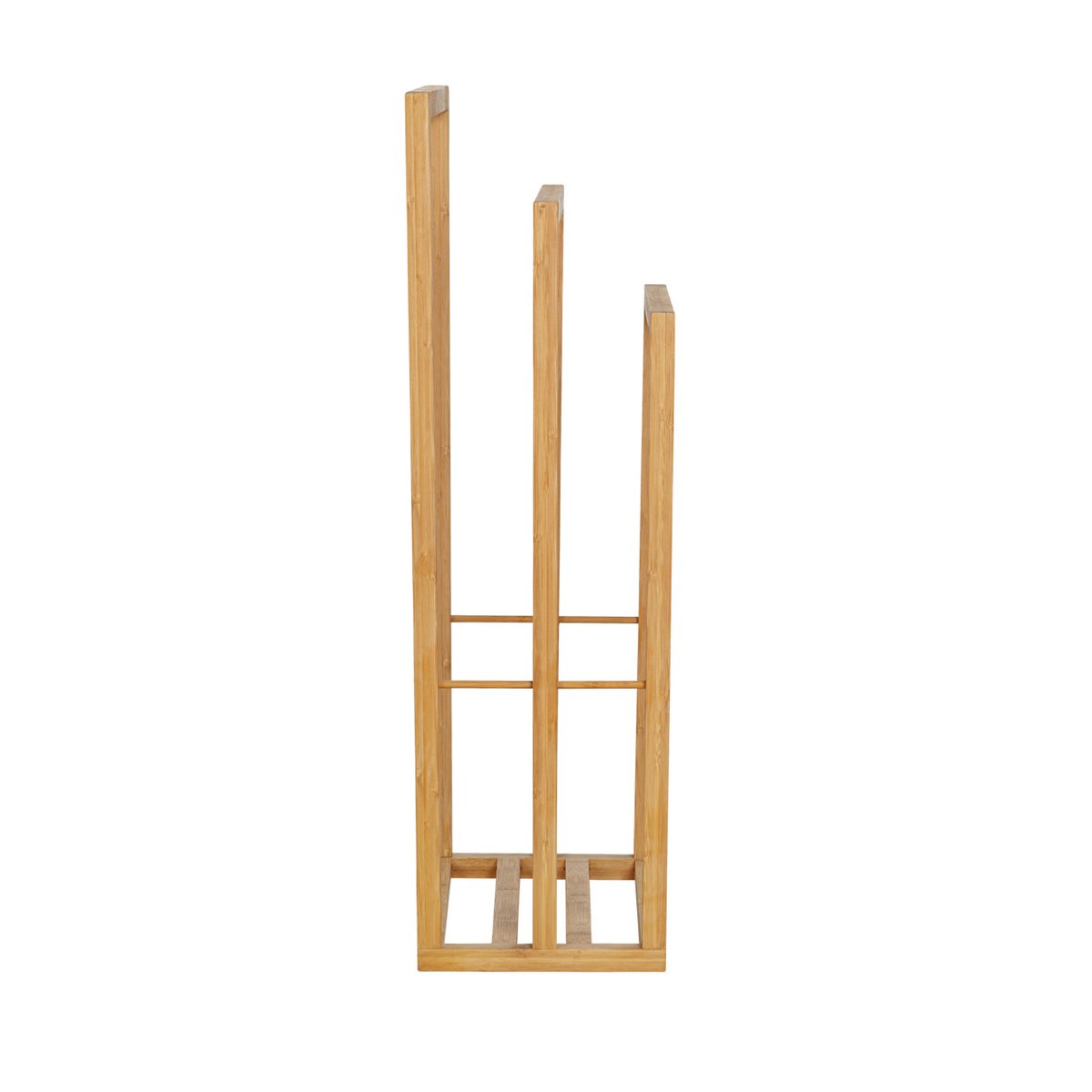 Porte-serviettes sur pied 3 barres BAMBUSA marron, WENKO