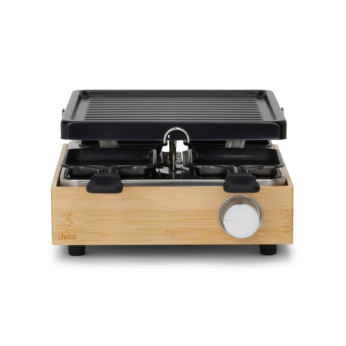 Appareil à raclette 4 personnes couleur unique, LIVOO