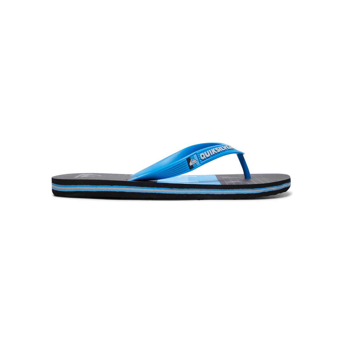 Tongs MOLOKAI WORD BLOCK bleu blue/black/blue, QUIKSILVER