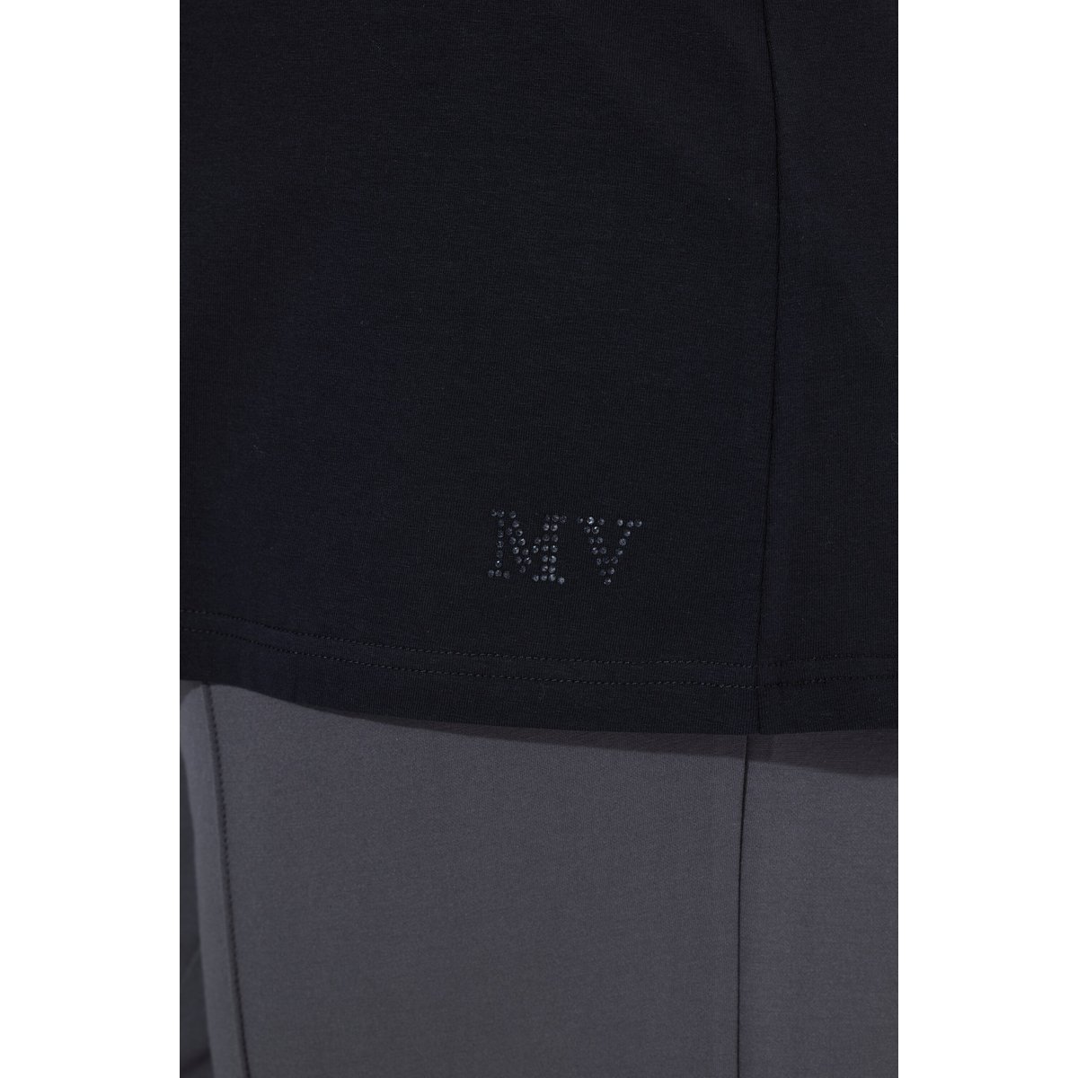 T-shirt avec motif scintillant noir, ULLA POPKEN