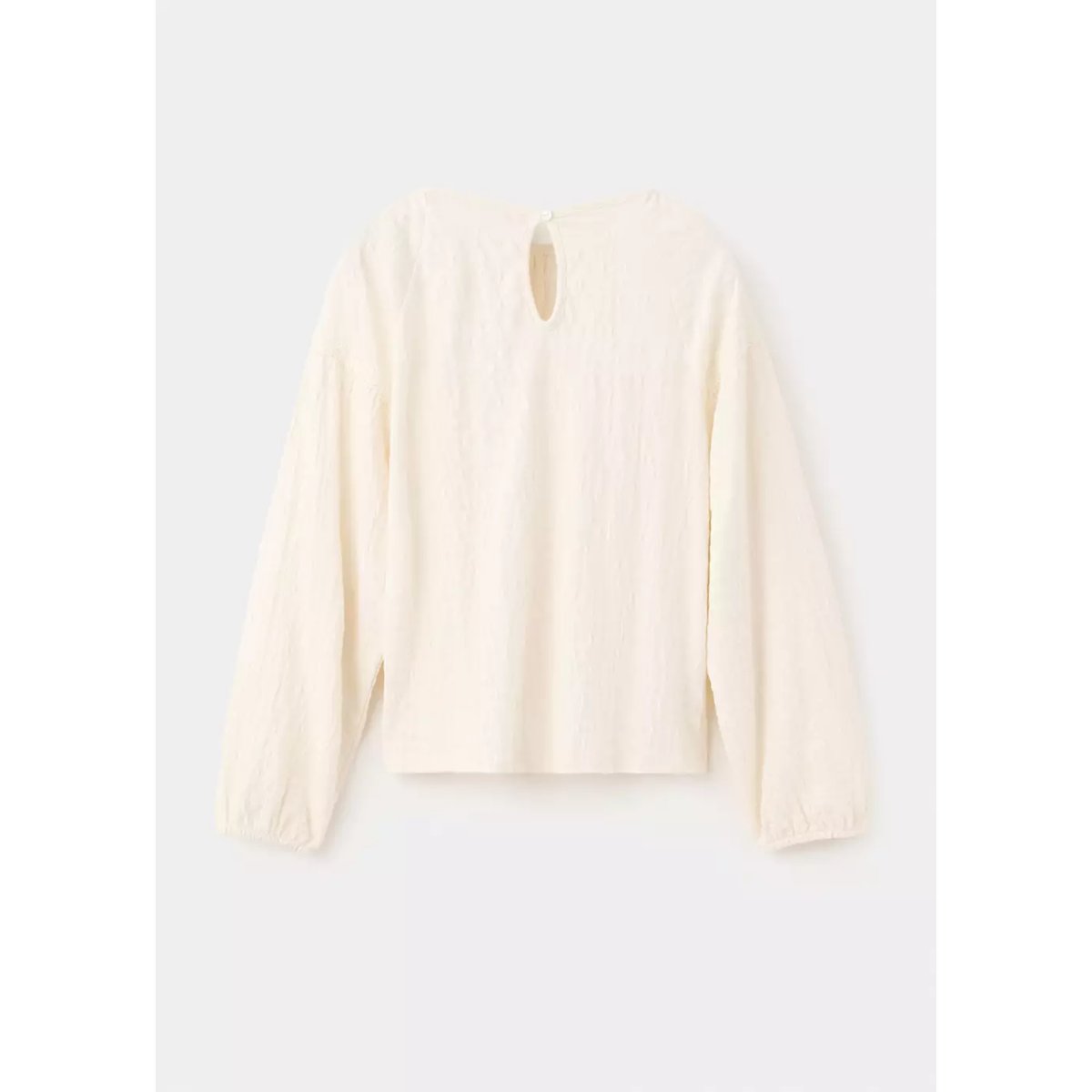 Chemisier texturé en dentelle écru, MANGO KIDS
