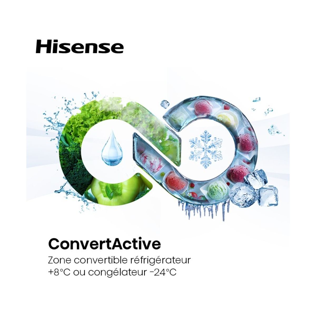 Congélateur armoire FT5K310GSFC FreshFit couleur unique, HISENSE