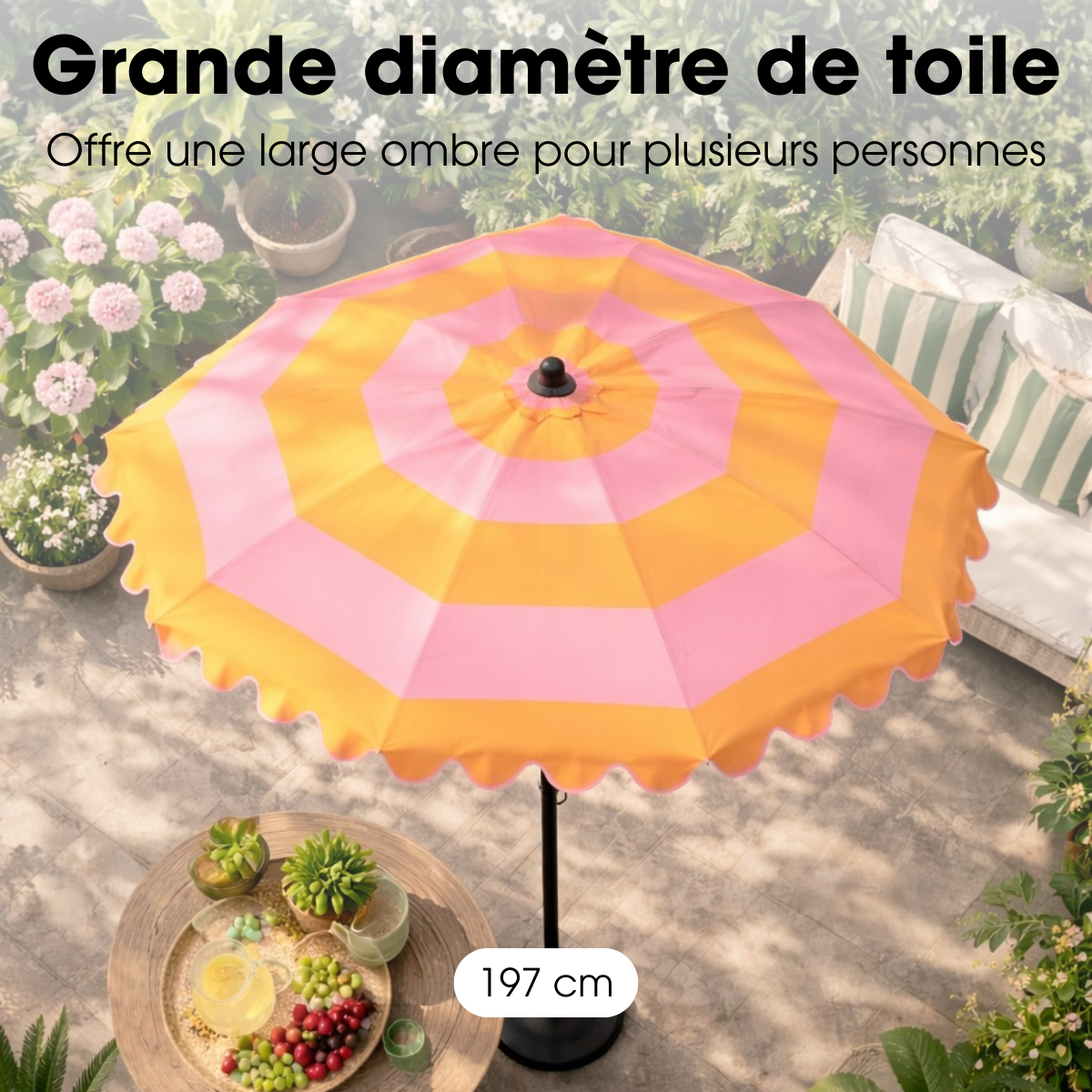 Parasol jaune, MICA DECORATIONS