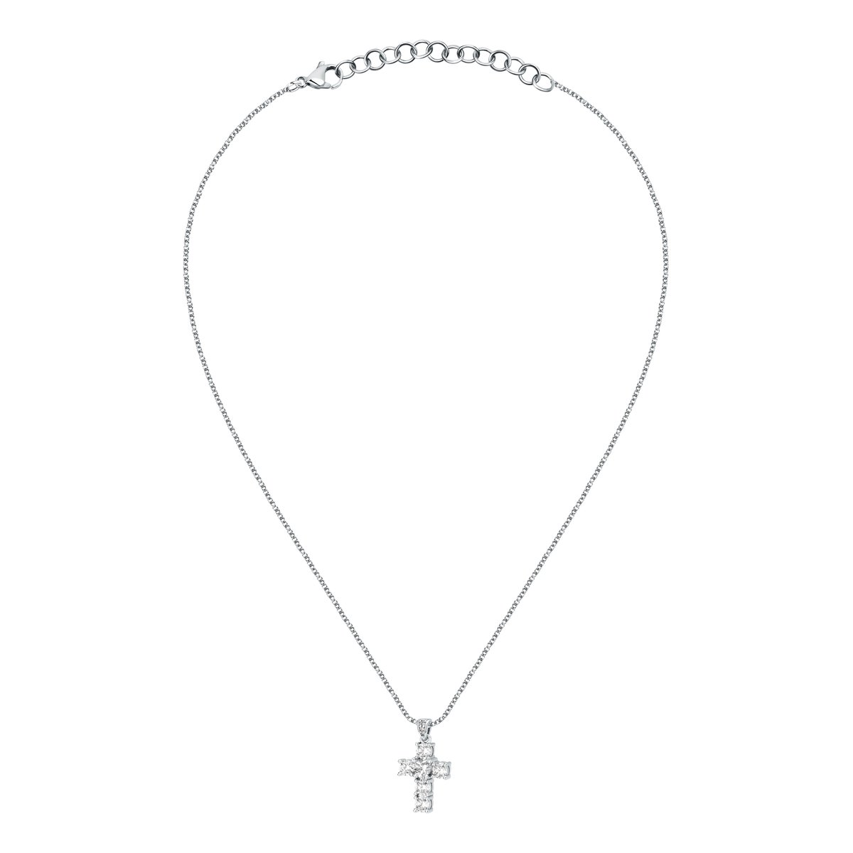 Collier CRISTALLI acier inoxydable, BLUESPIRIT