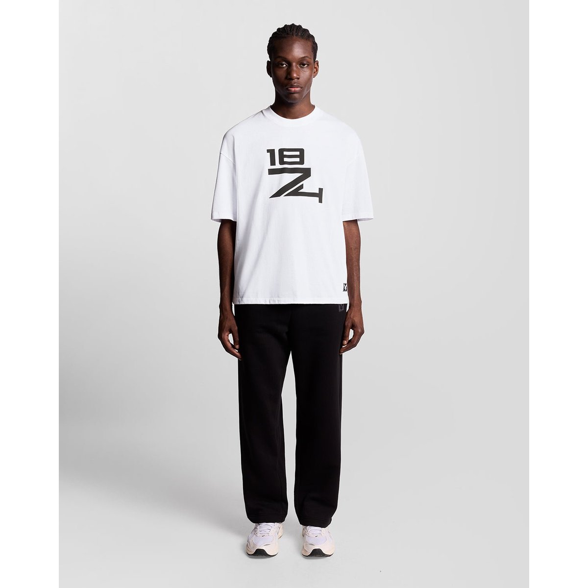 T-shirt lounge graphique blanc, LYLE & SCOTT