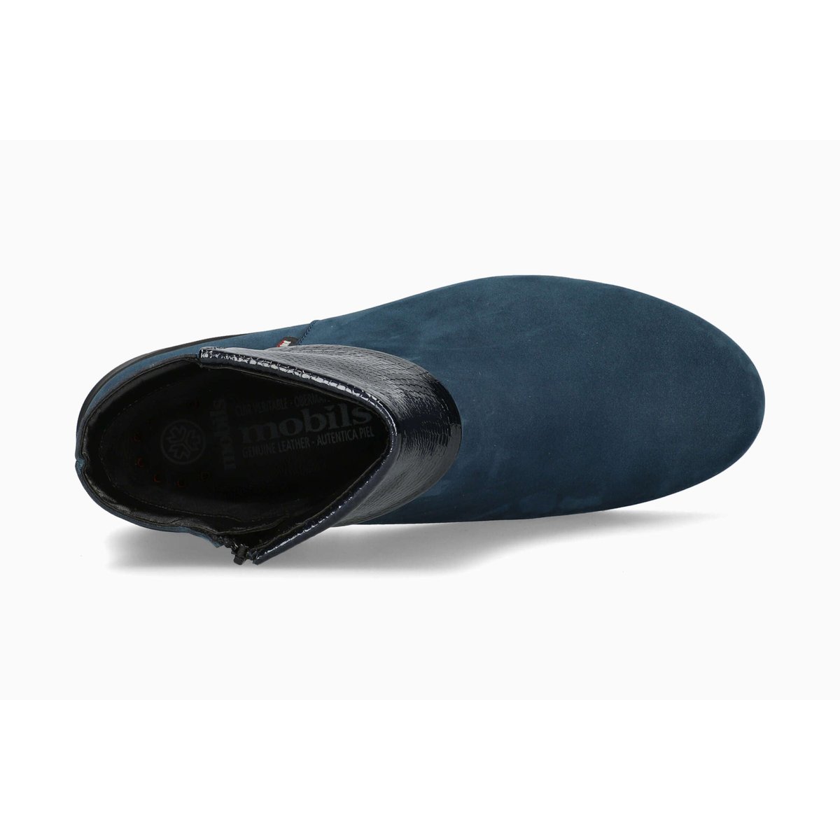 Bottines en cuir ILINCA bleu 5143, MEPHISTO