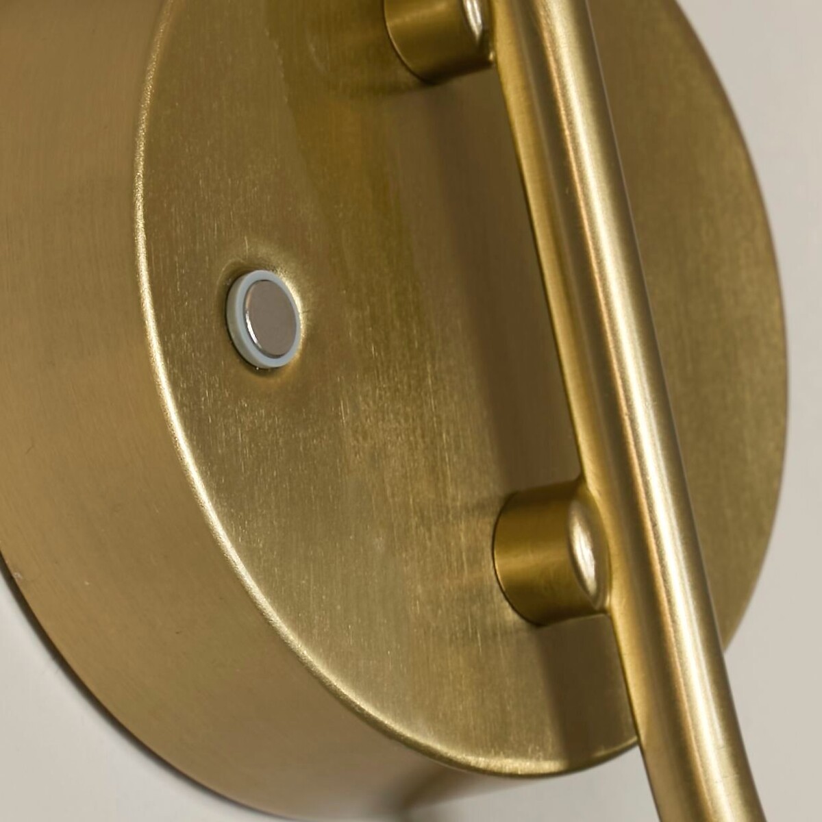 Set of 2 Vintage-Inspired Rechargeable Wall Lights brass, ÉDITÉ
