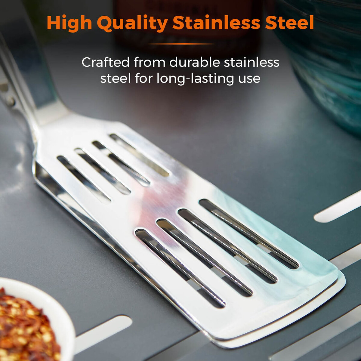 BBQ Multi-Function Spatula silver-coloured, TOWER
