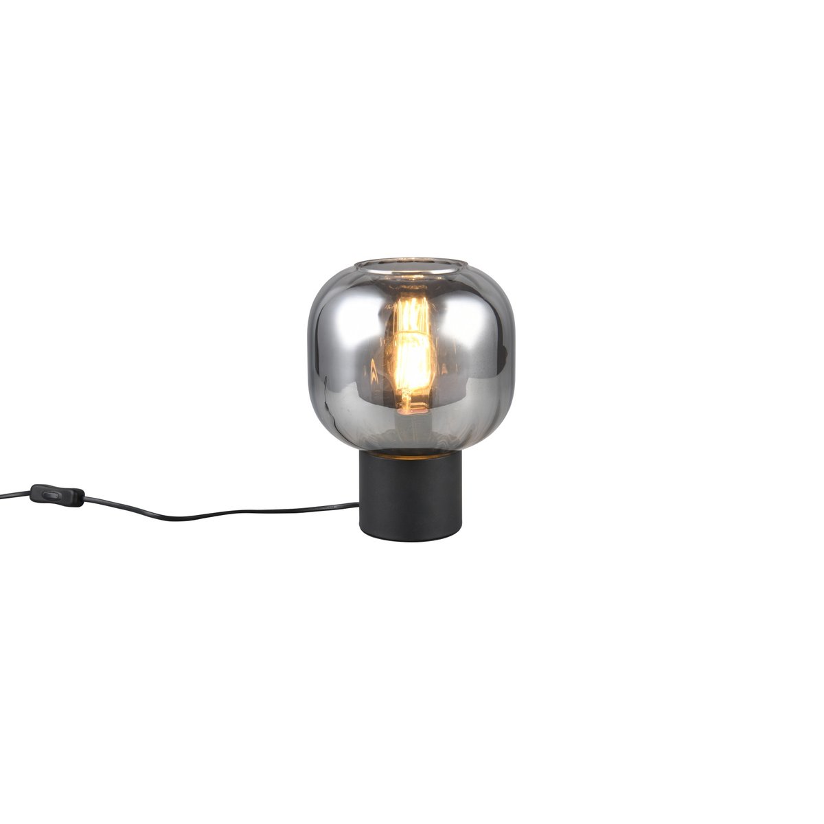 Lampe design en verre, DIVA gris, TRIO