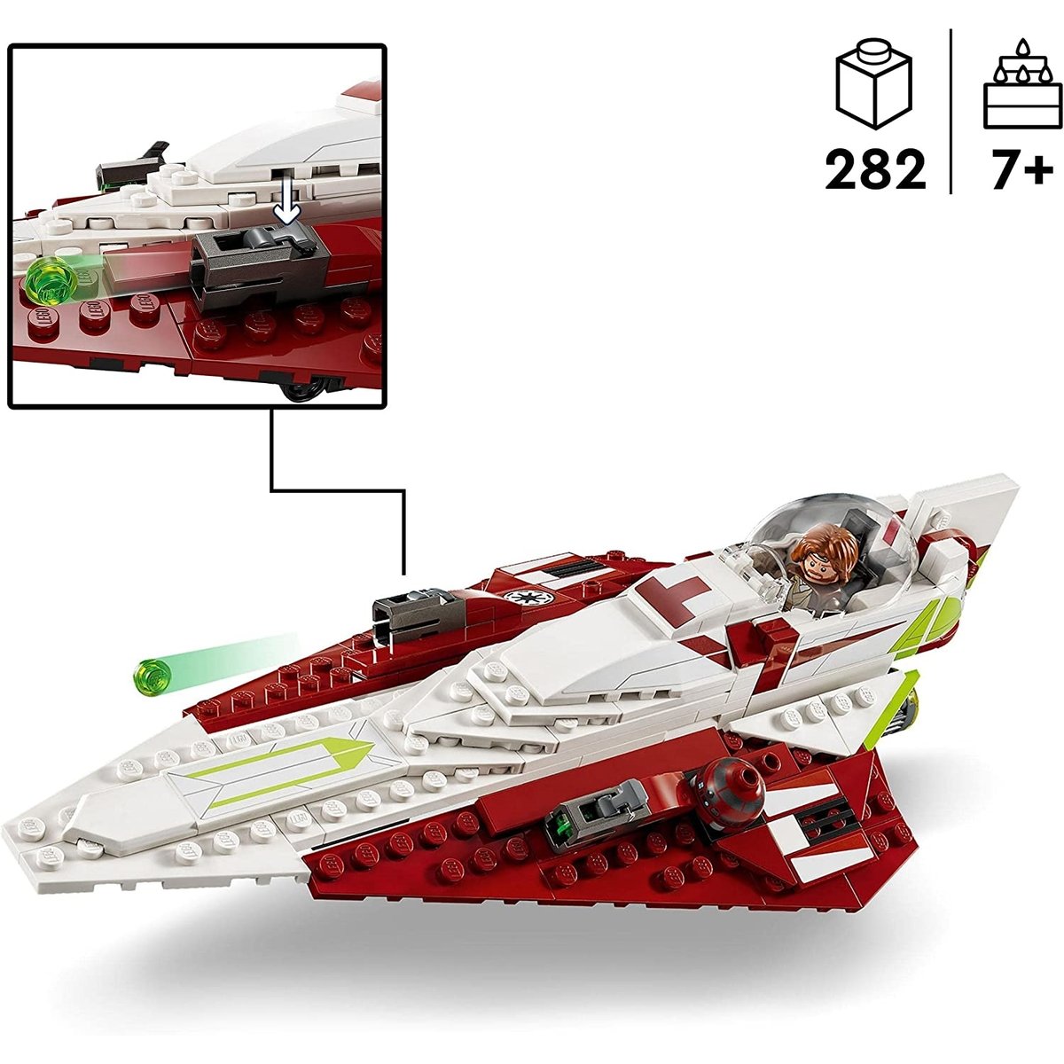 Star Wars Le chasseur Jedi d'Obi-Wan Kenobi multicolore, LEGO