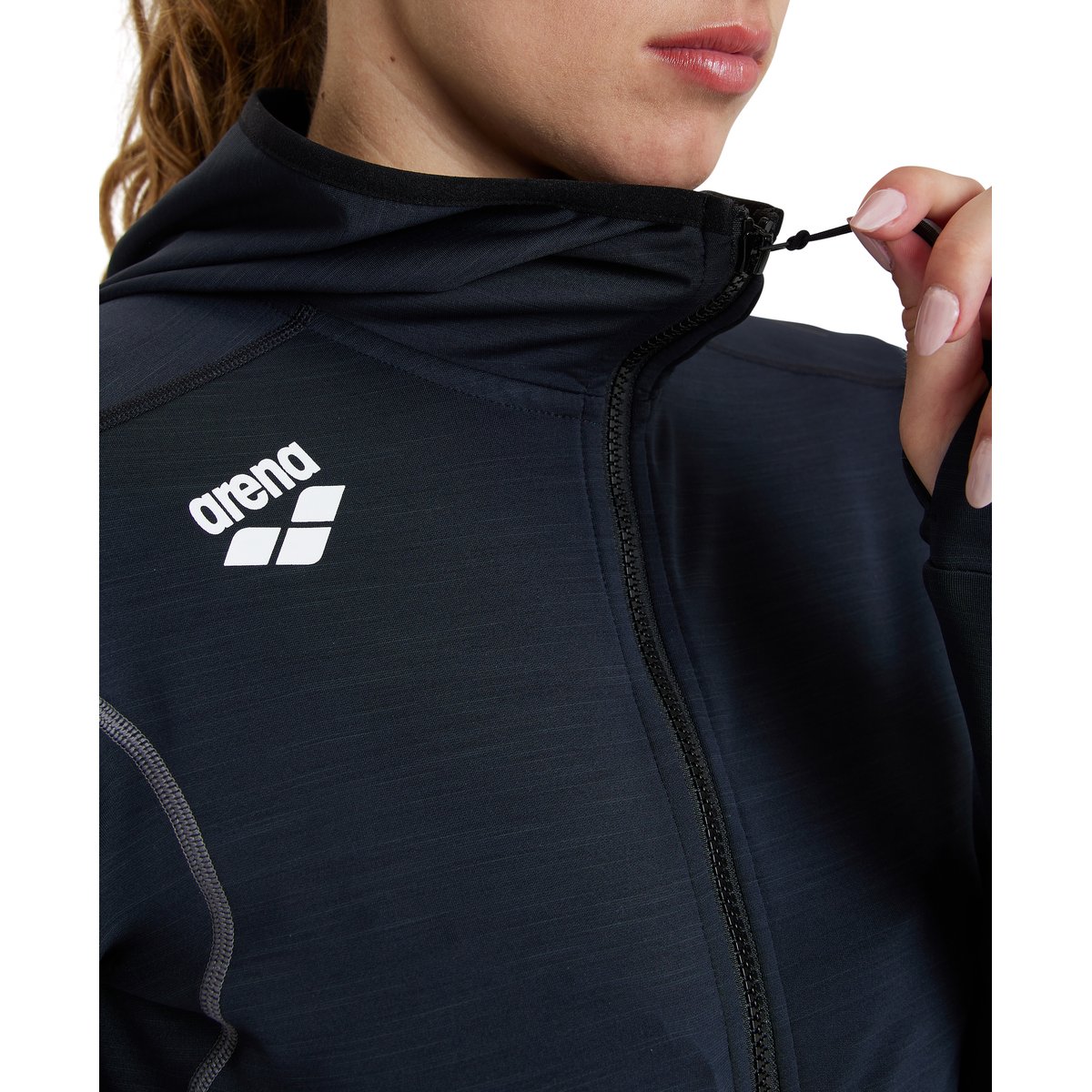 Veste de sport à capuche Spacer black, ARENA