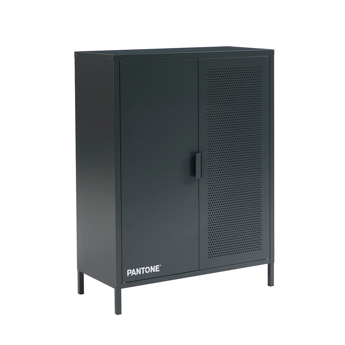 Buffet en acier gris anthracite / tcx 19-5005, PANTONE
