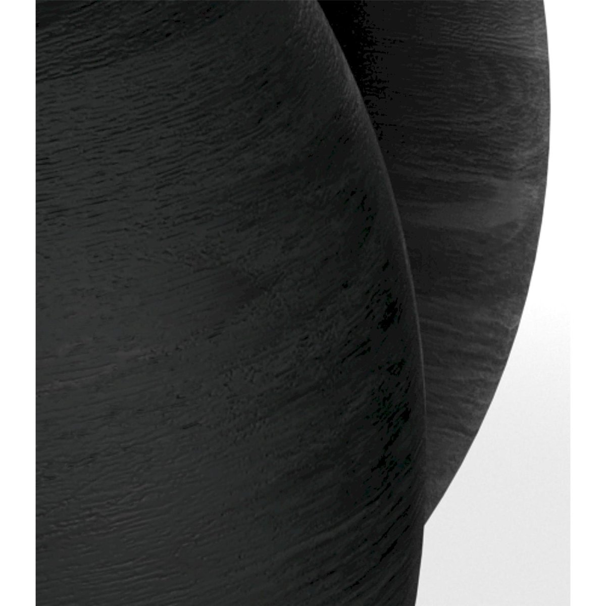 Table basse ronde collection KONYA gris marbre et noir, RECOLLECTION