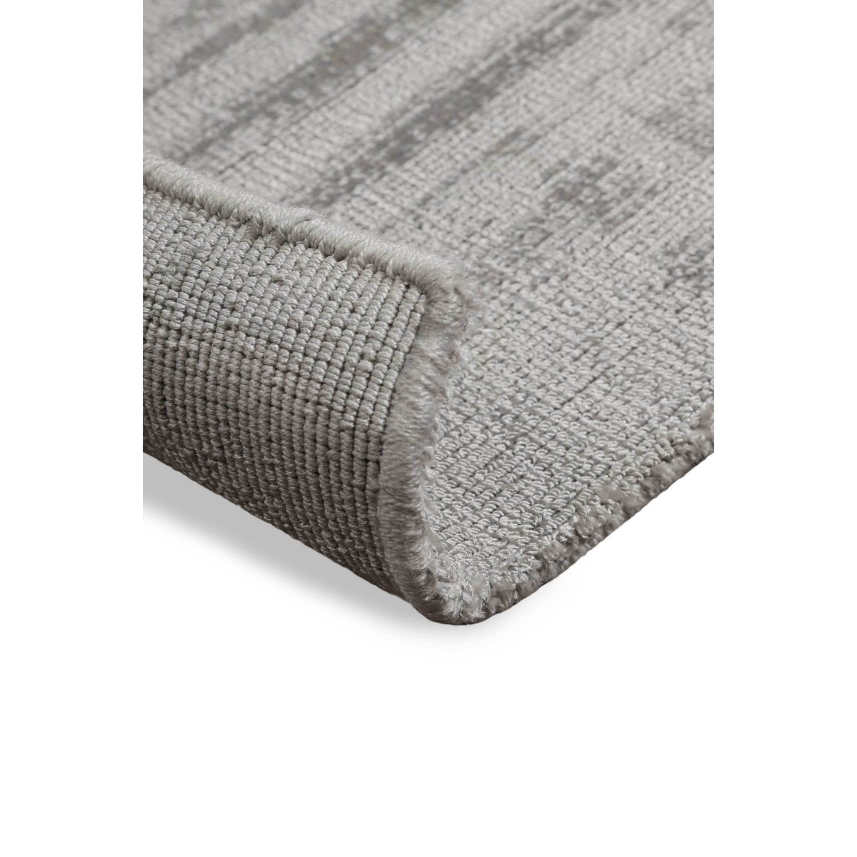 Tapis salon relief et effet soie ,  Emma gris clair, WECON HOME