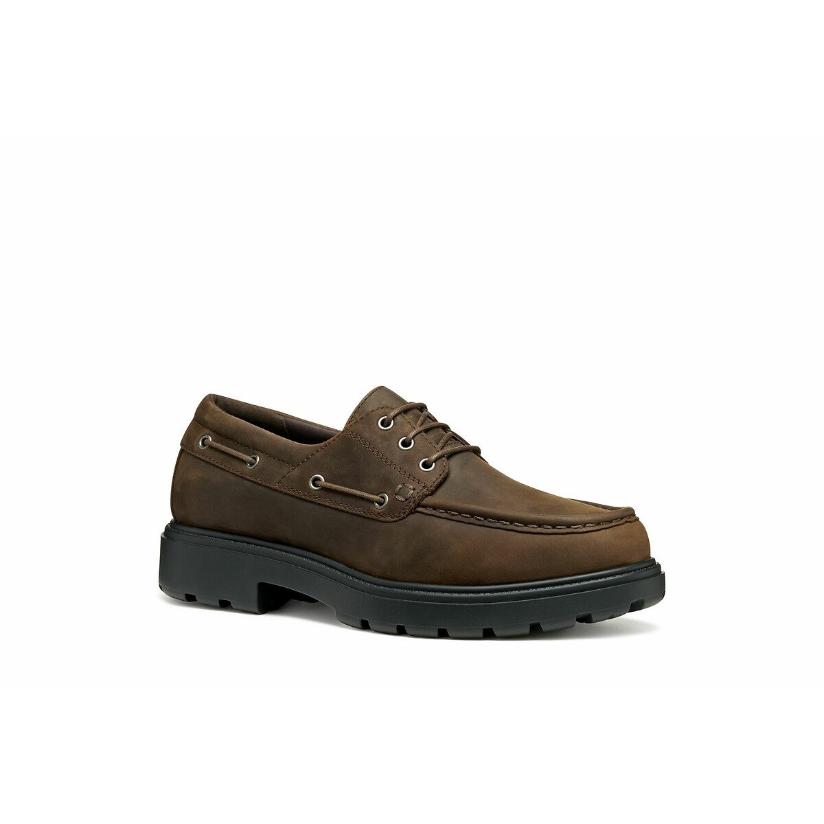 Spherica EC7 Leather Boat Loafers dark brown, GEOX