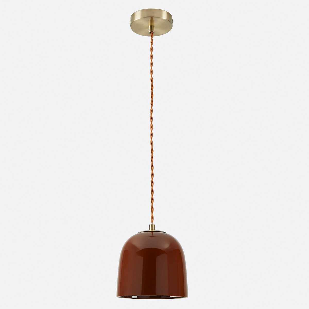 Suspension en céramique Ø15 cm, Nilana marron, LA REDOUTE INTERIEURS
