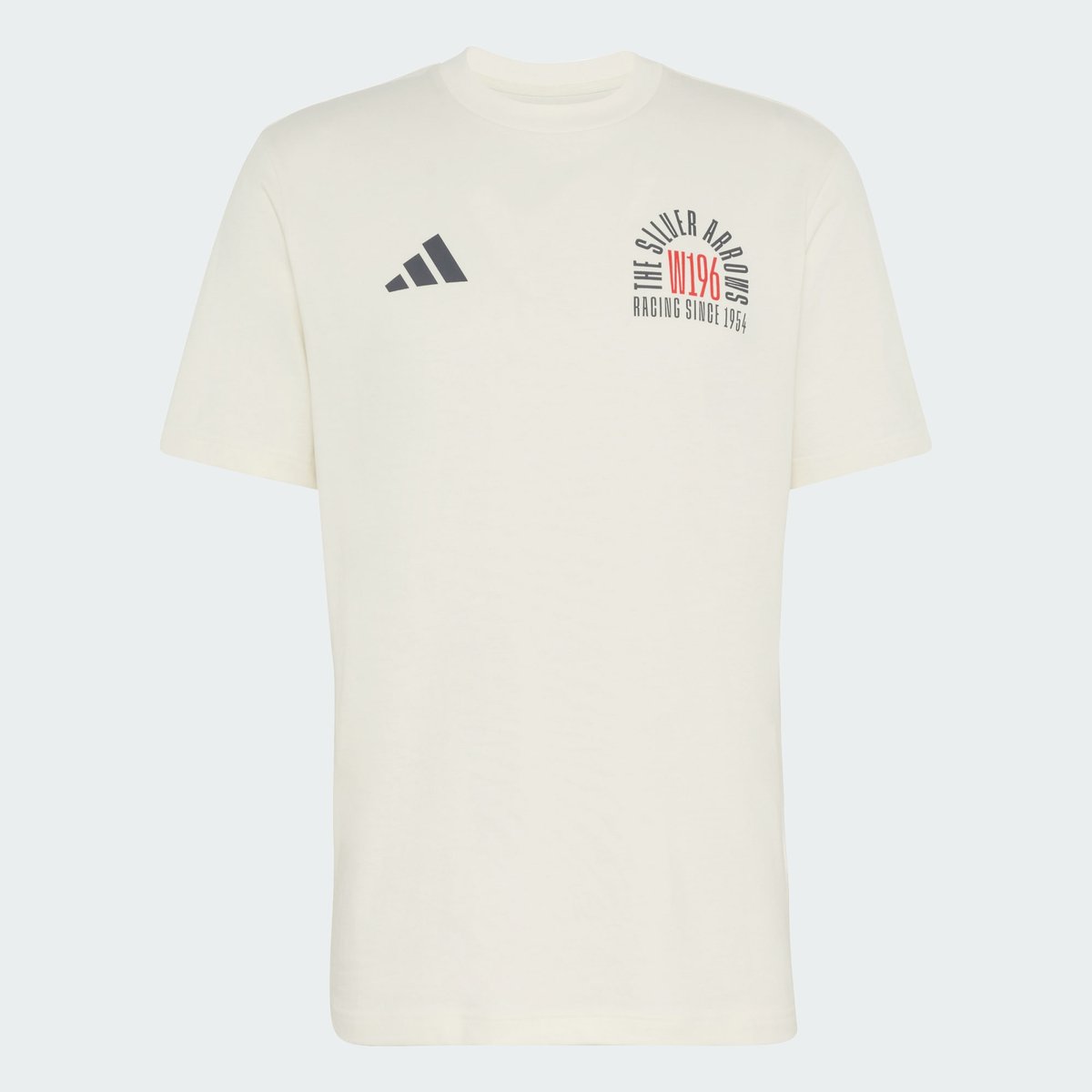 T-Shirt Graphique Mercedes - Amg Petronas Formula 1 Team Silver Arrows 1955 off white / granite, adidas Performance