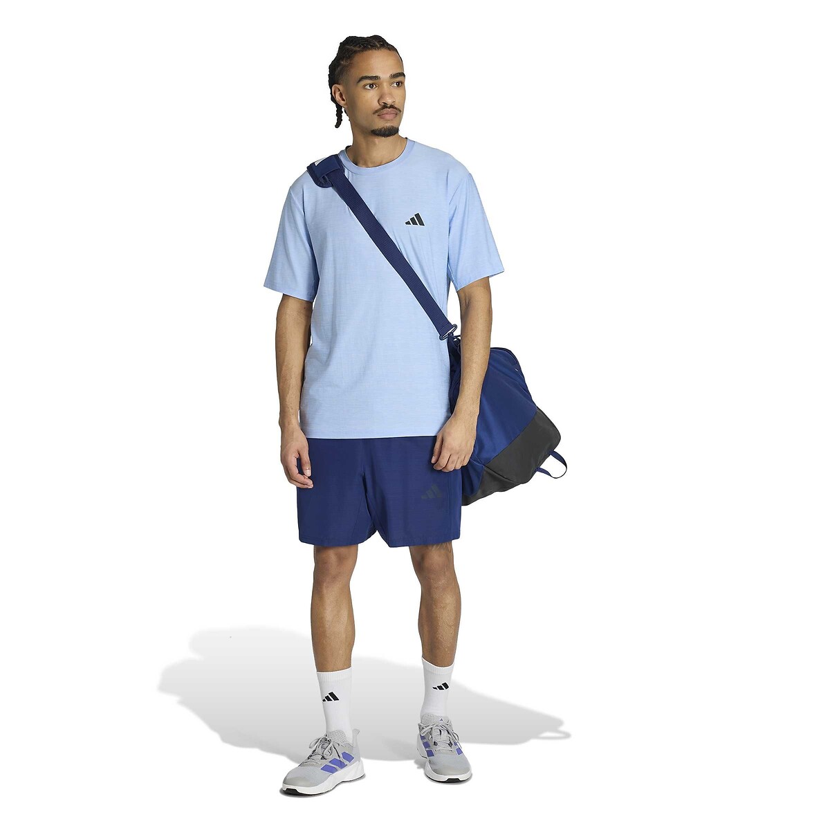 T-shirt de training manches courtes, WORKOUT ESSENTIALS bleu ciel, adidas Performance