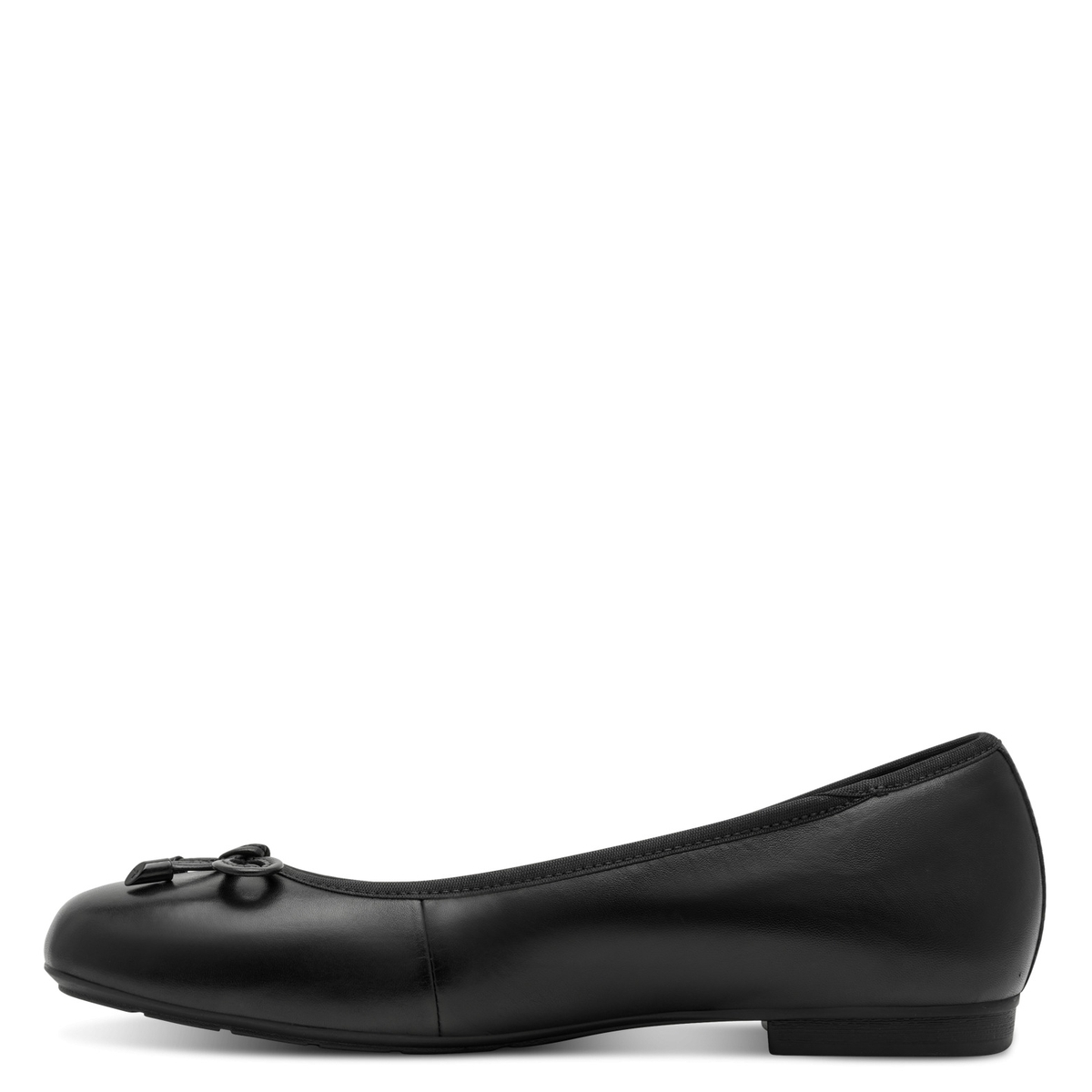 Ballerine en cuir noir, TAMARIS