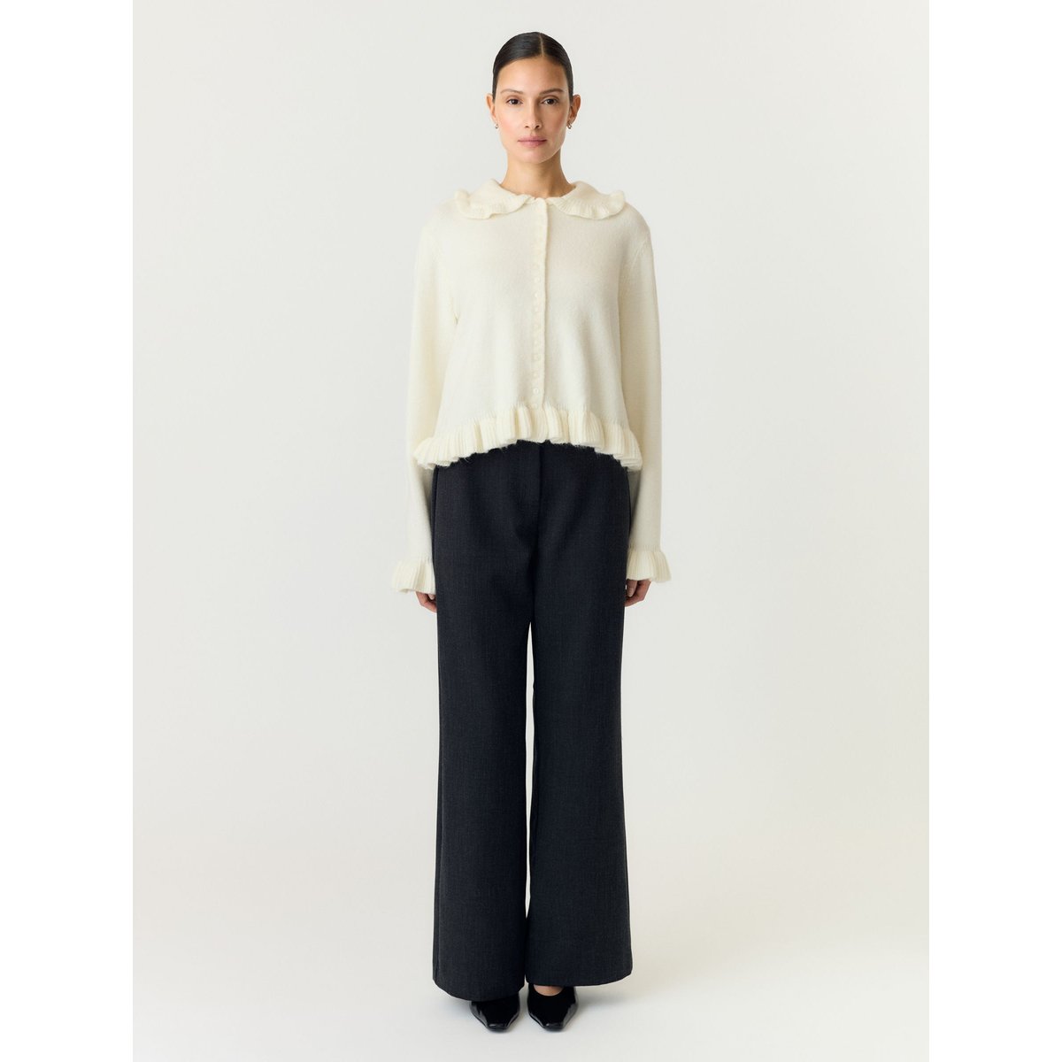 Cardigan En Maille blanc - pristine1, YAS