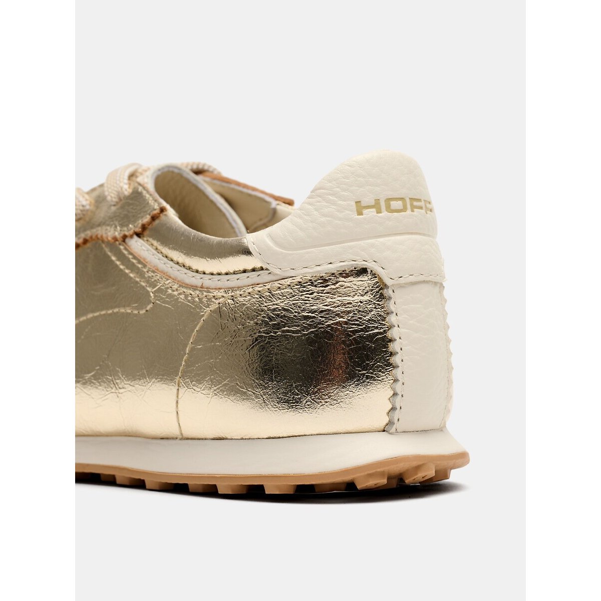 Zapatillas de piel BRIDGE FL GOLD dorado, HOFF
