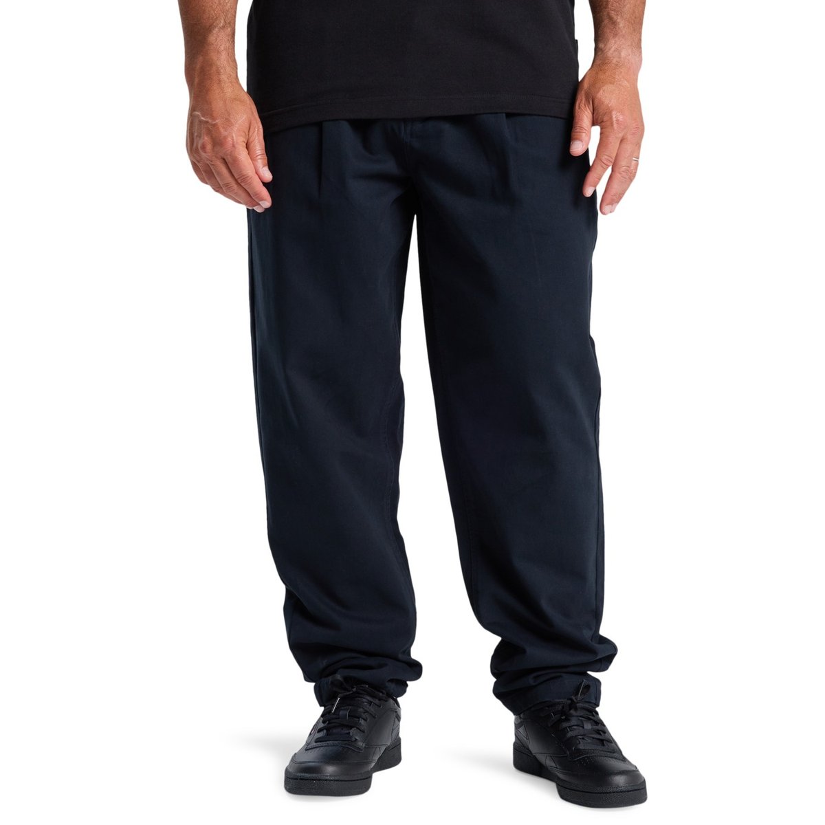 Pantalon à plis DIAMOND PLEATED noir black, QUIKSILVER